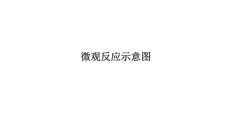 2023年中考化学二轮复习考点专题突破 微观反应示意图课件01