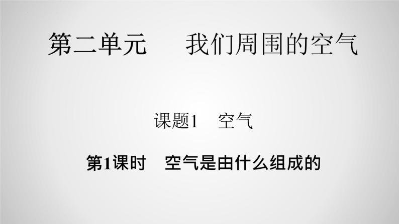 2023年中考化学一轮复习：空气是由什么组成的课件PPT01