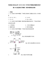 甘肃省兰州市五年（2018-2022）中考化学真题分题型分层汇编-06身边的化学物质（碳和碳的氧化物）