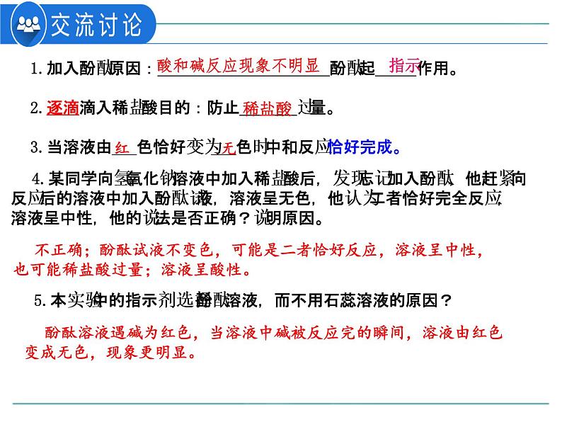 第十单元课题2酸和碱的中和反应课件08