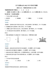 2022年辽宁省鞍山市中考化学真题（教师版）