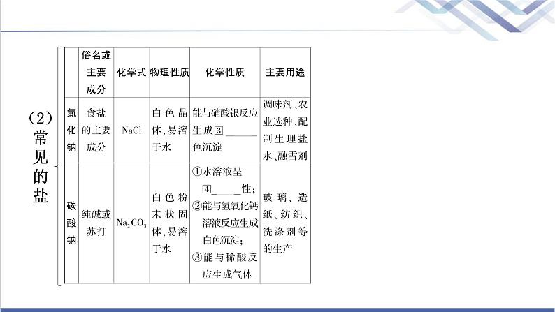 中考化学复习身边的化学物质主题七盐化肥教学课件第4页