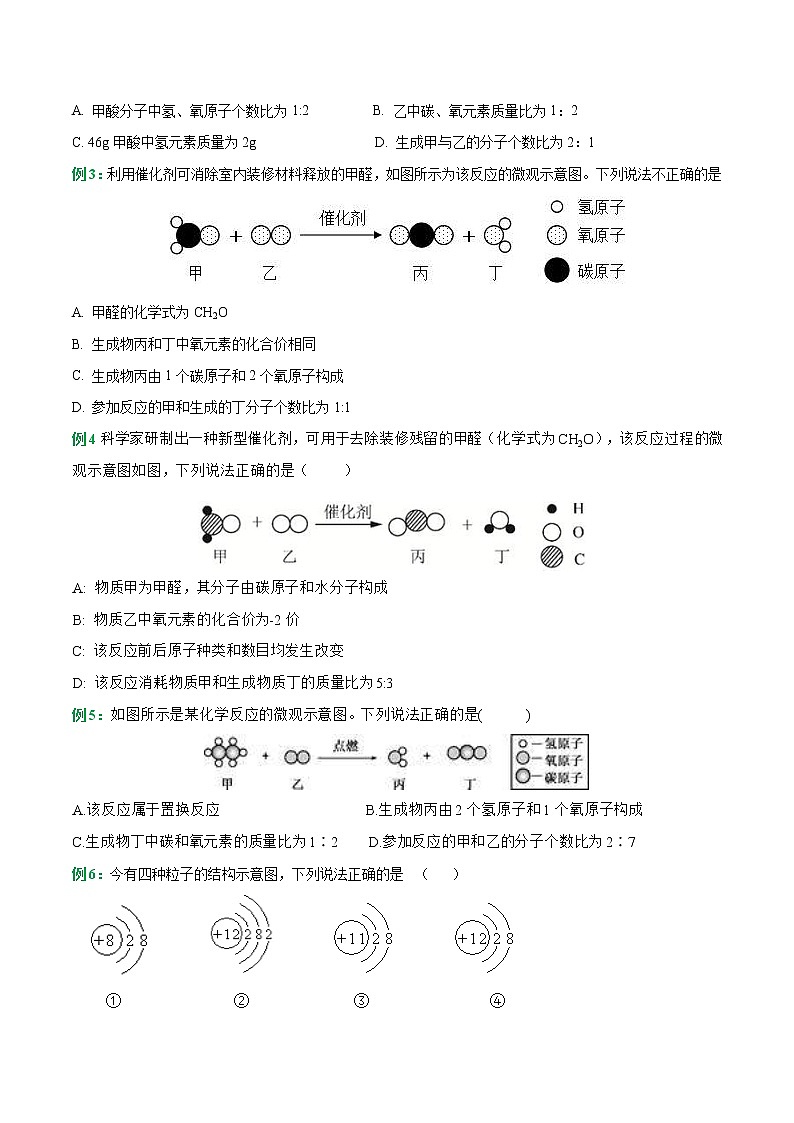 中考化学二轮复习重难点考点01—微观示意图及微观粒子专题突破（2份打包，解析版+原卷版）02