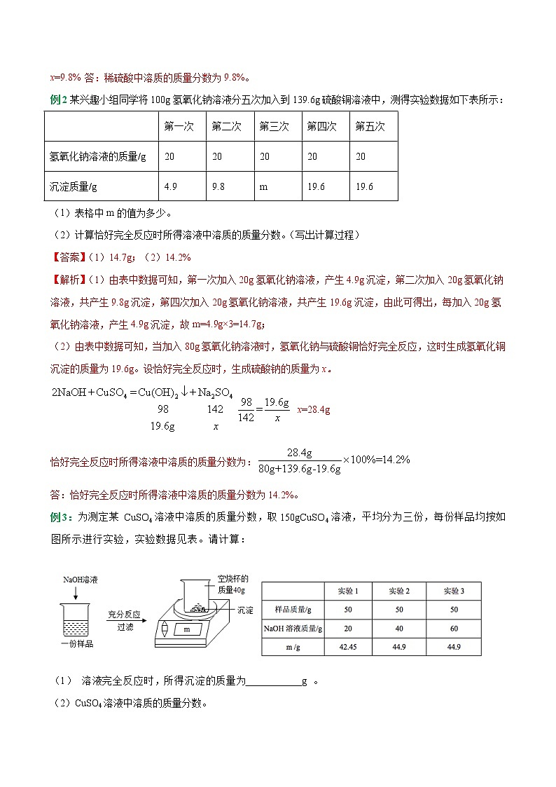 中考化学二轮复习重难点考点11—化学计算题专题突破（解析版）第2页