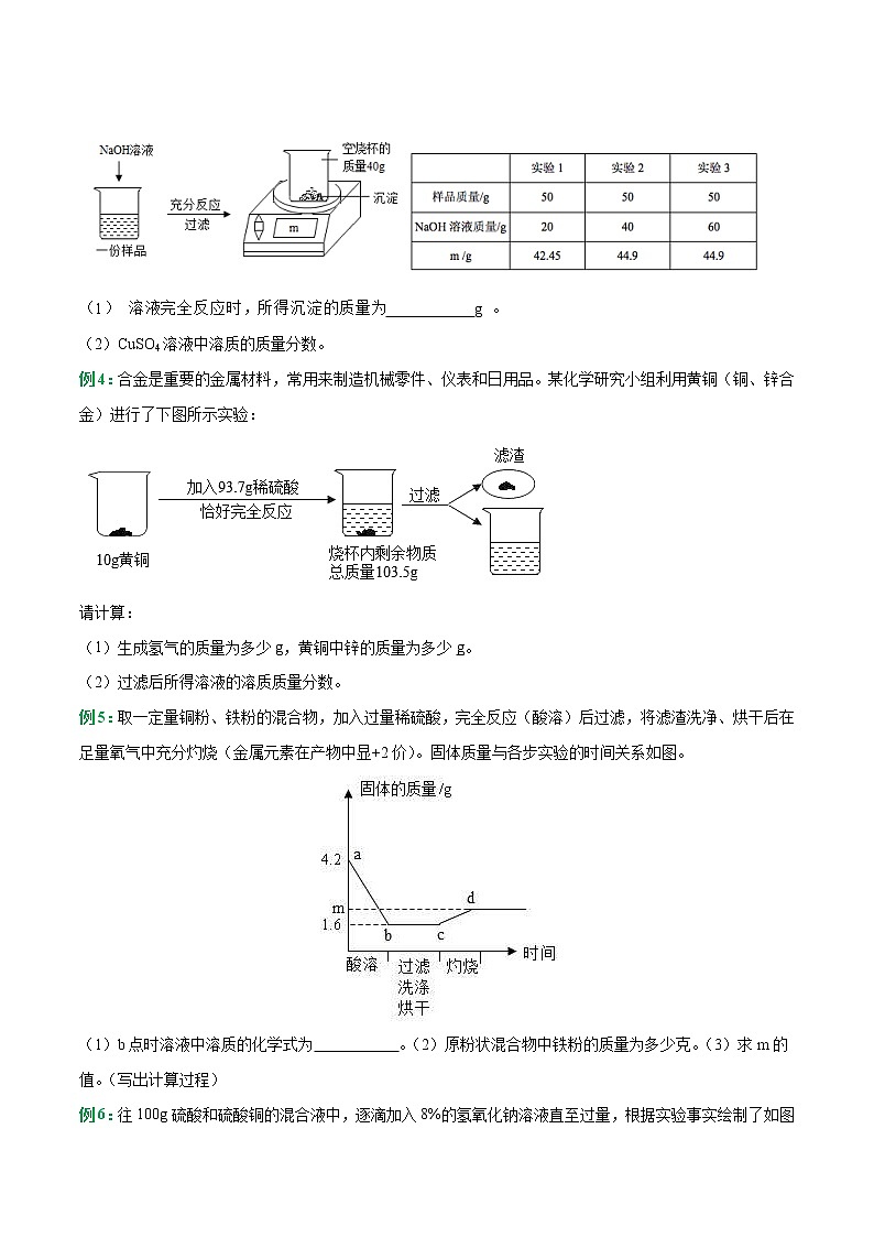中考化学二轮复习重难点考点11—化学计算题专题突破（原卷版）第2页