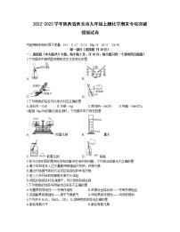 2022-2023学年陕西省西安市九年级上册化学期末专项突破模拟试卷（含解析）