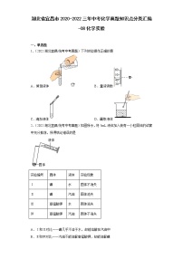 湖北省宜昌市2020-2022三年中考化学真题知识点分类汇编-02构成物质的奥秘