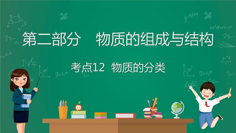 2023年中考化学大一轮复习课件 考点12  物质的分类第1页