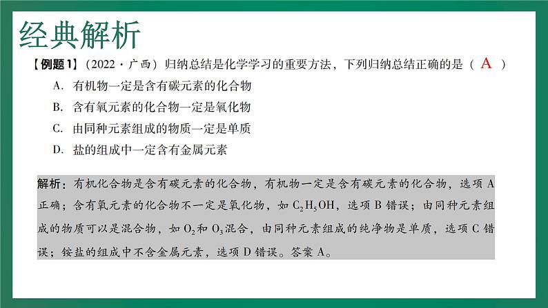 2023年中考化学大一轮复习课件 考点12  物质的分类第8页