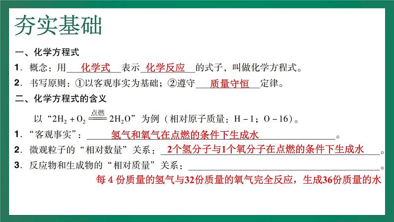 2023年中考化学大一轮复习课件 考点17  化学方程式的书写第5页