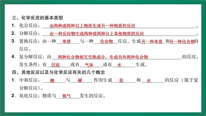 2023年中考化学大一轮复习课件 考点17  化学方程式的书写第6页