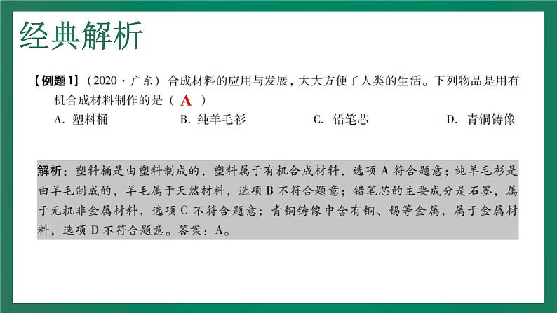 2023年中考化学大一轮复习课件 考点19  化学与生活第8页