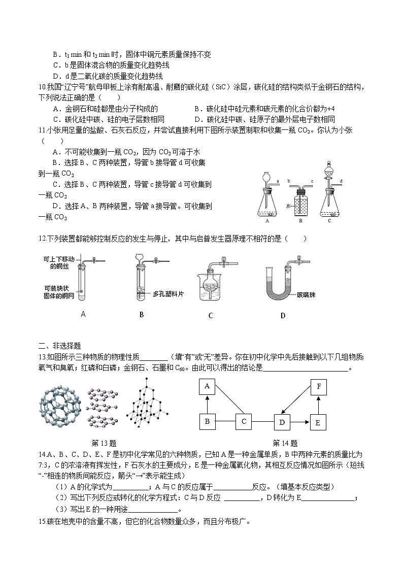 2023年中考人教版化学一轮复习专项练习--碳单质第2页
