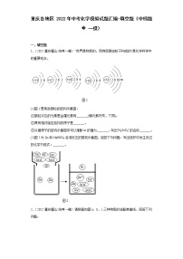 重庆各地区2022年中考化学模拟试题汇编-填空题（中档题一模）