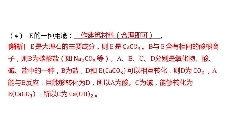 备考2023中考题型卷——题型四 物质的转化与推断（湖南专版）课件PPT第7页