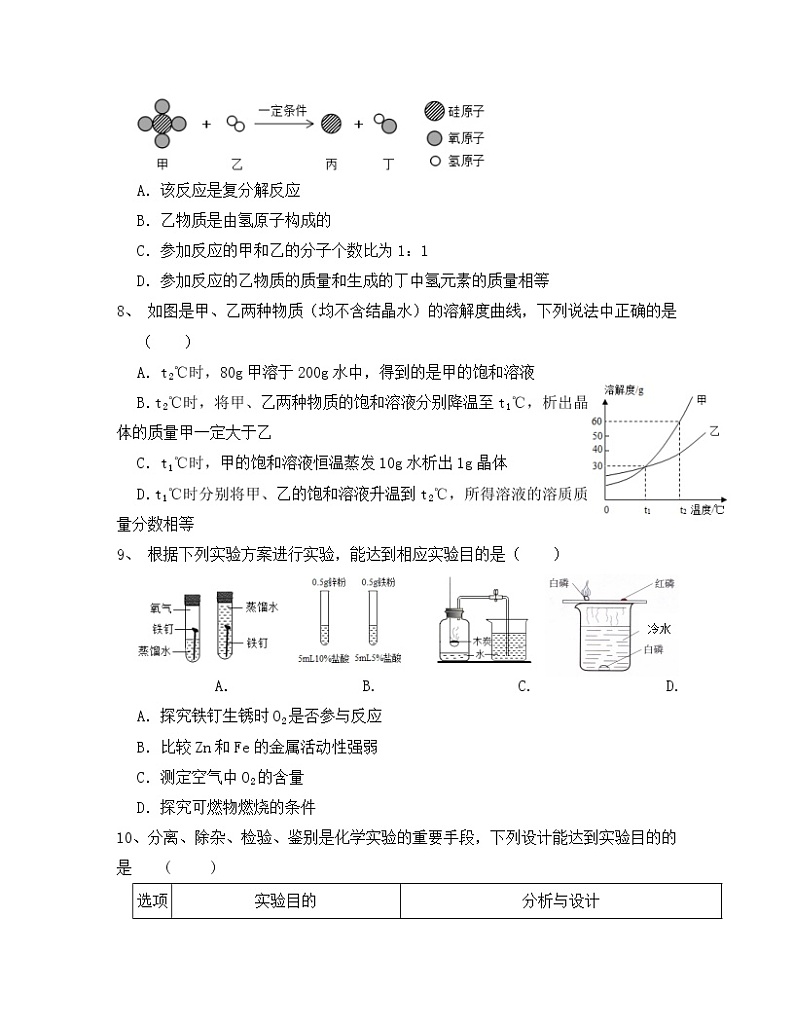 2022-2023学年广东省深圳市九年级上册期末化学专项提升模拟试卷（含解析）第3页