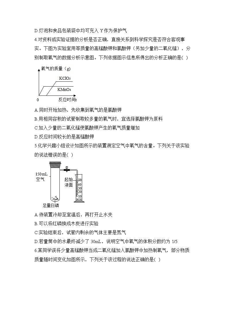 2023届中考化学一轮复习 专项训练（1）空气和氧气第2页