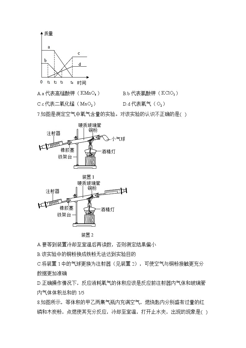 2023届中考化学一轮复习 专项训练（1）空气和氧气第3页