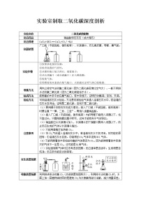 初中中考化学课本重点实验深度剖析及考点精练专题06实验室二氧化碳的制取（深度剖析+考点精练）