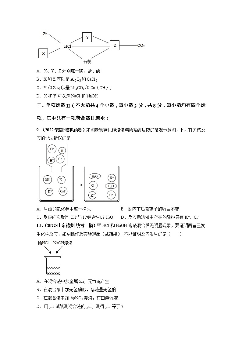 第十单元 酸和碱（培优卷）——2022-2023学年九年级下册化学单元卷（深圳专用）（原卷版+解析版）03