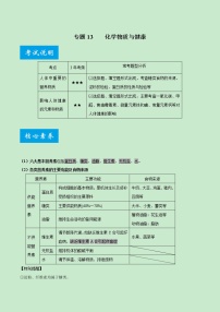 专题13 化学物质与健康-《中考满分计划系列·化学》之二轮专题重整合