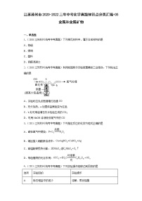 江苏苏州市2020-2022三年中考化学真题知识点分类汇编-05金属和金属矿物