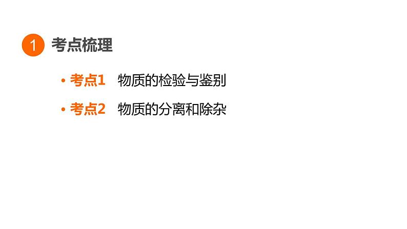 2023年中考二轮专题复习物质的检验与鉴别、分离和除杂课件PPT第3页