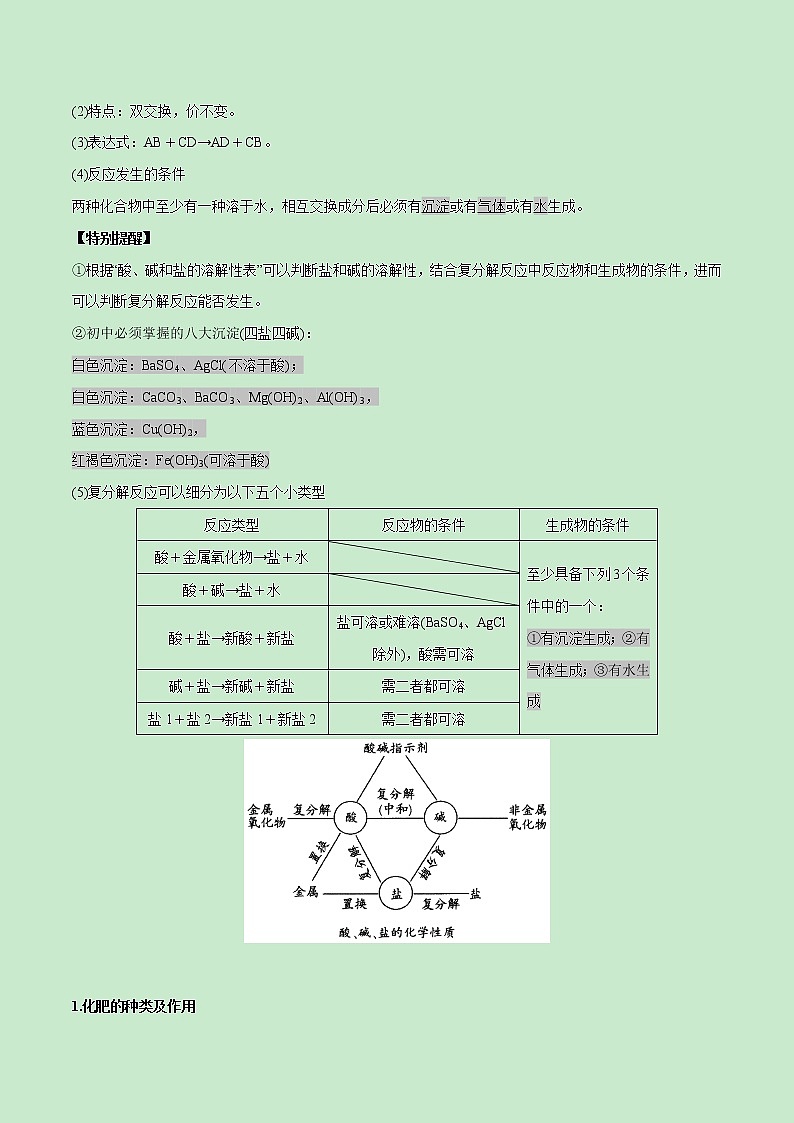 专题06 盐和化肥-《中考满分计划系列·化学》之二轮专题重整合03