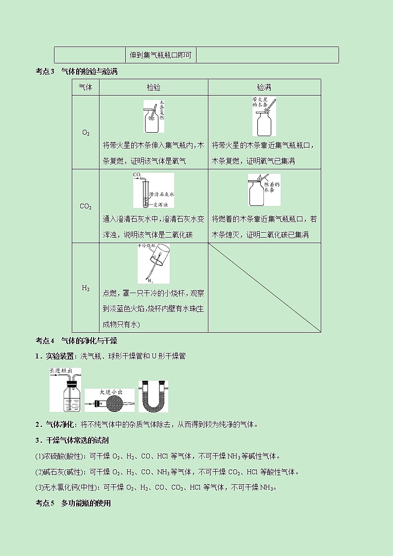 专题15 常见气体的制取-《中考满分计划系列·化学》之二轮专题重整合（解析版）第3页