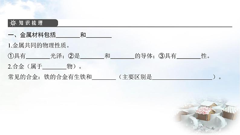 中考化学复习第11讲金属和金属材料课件04