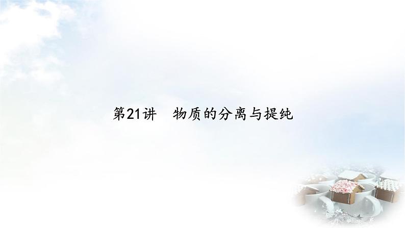 中考化学复习第21讲物质的分离与提纯课件第2页