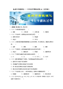 备战中考数理化——中考化学模拟试卷 (16)（含答案）