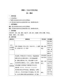 初中化学人教版九年级下册课题1 生活中常见的盐第1课时教学设计