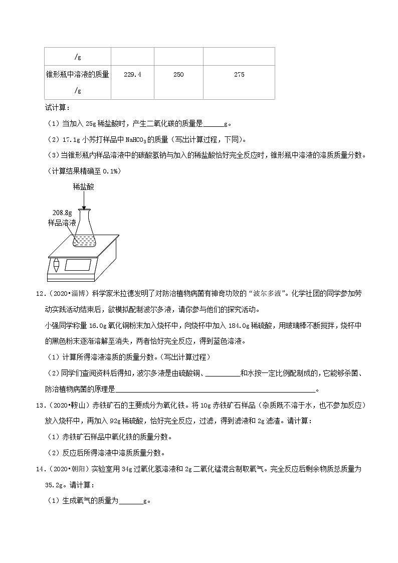 初中化学二轮复习【讲通练透】专题15 化学计算（练透）03