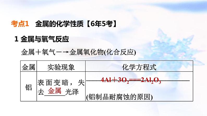 中考化学复习基础梳理第8课时金属的化学性质课件04