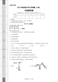 2022年陕西省中考化学真题（A卷）附答案解析（高清版）