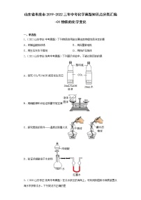 山东省枣庄市2019-2022三年中考化学真题知识点分类汇编-01物质的化学变化