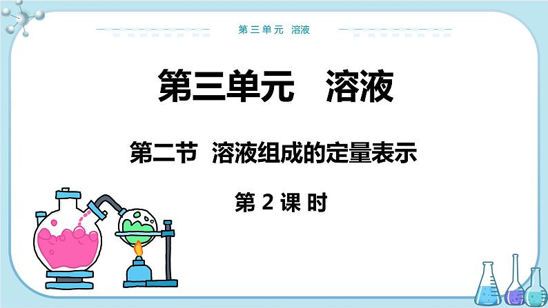 鲁教版化学九上·3.2《溶液组成的定量表示》第2课时（课件PPT+教案含练习）01