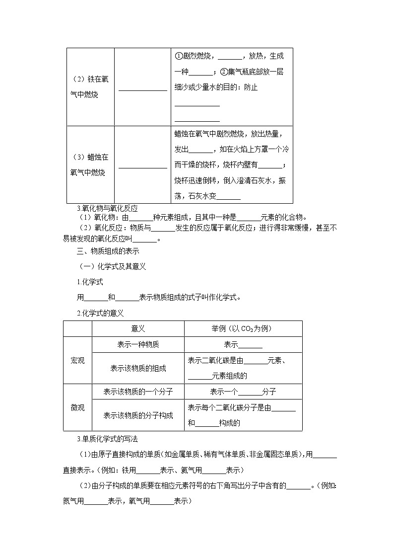 鲁教版化学九上·第四单元复习课（含练习）03