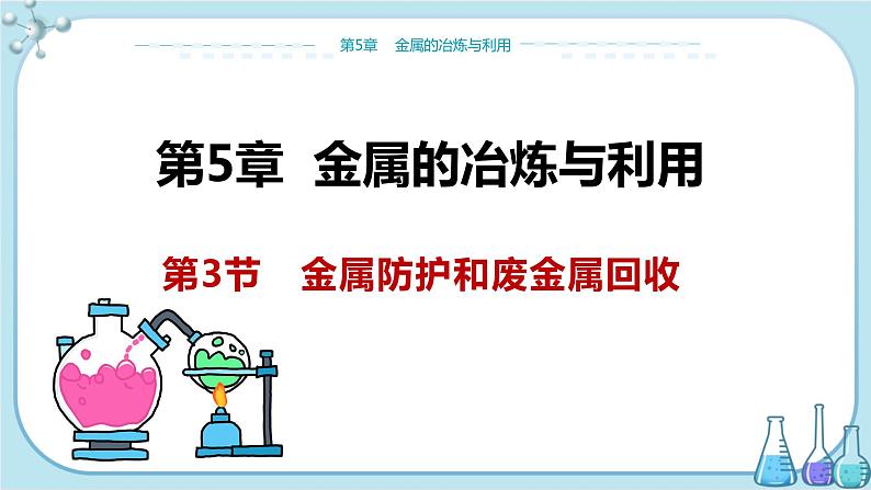 沪教版化学九上·5.3《金属防护和废金属回收》（课件+教案含练习）01