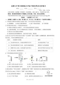 四川省成都市七中育才学校2022--2023学年九年级下学期3月定时练习化学试题