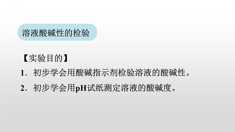 第十单元实验活动七　溶液酸碱性的检验课件  九年级化学人教版下册第2页