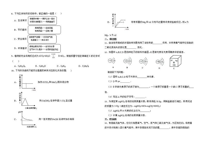 2023年山东省济南市历下区中考模拟化学试题（五）（含答案）02
