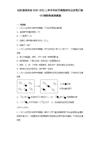 山东省菏泽市2020-2022三年中考化学真题知识点分类汇编-02物质构成的奥秘