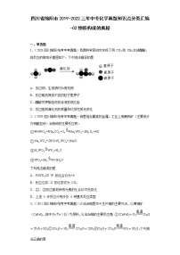 四川省绵阳市2019-2022三年中考化学真题知识点分类汇编-02物质构成的奥秘