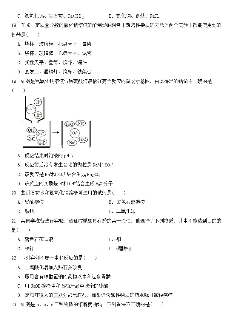 甘肃省金昌市2023年九年级下学期化学期中考试试卷【含答案】第3页