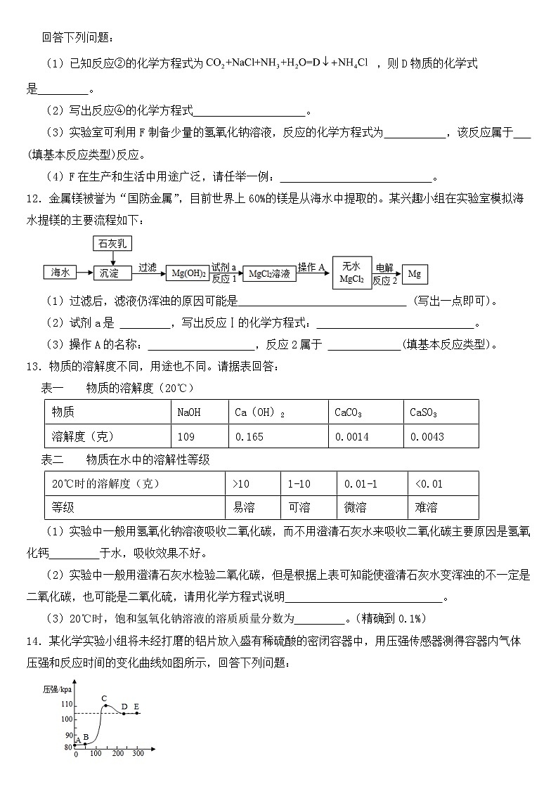 山东省济宁市2023年九年级下学期期中化学试题【含答案】第3页