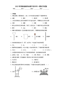 2023年河南省南阳市镇平县中考一模化学试题（含答案）