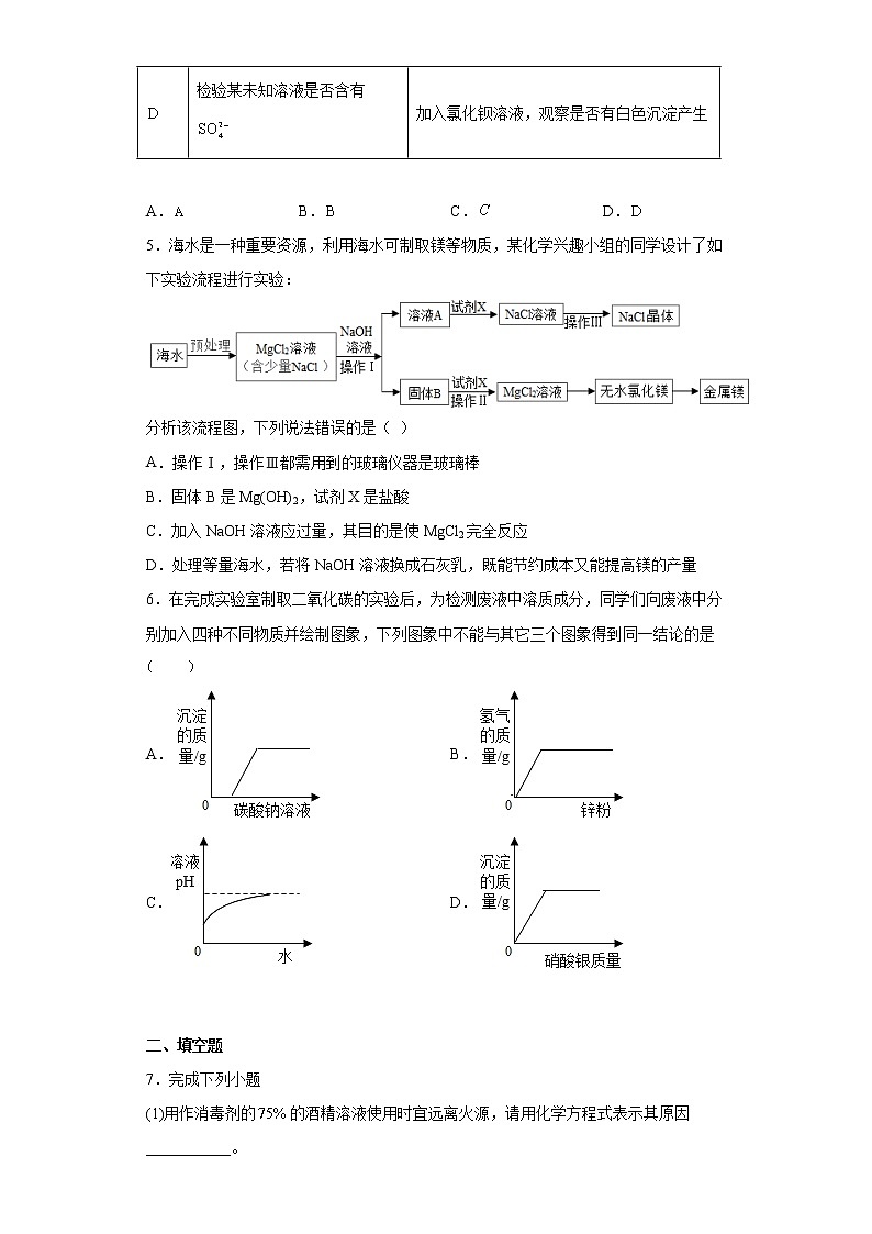 2023年内蒙古乌海市第二中学中考一模化学试题（含答案）第2页