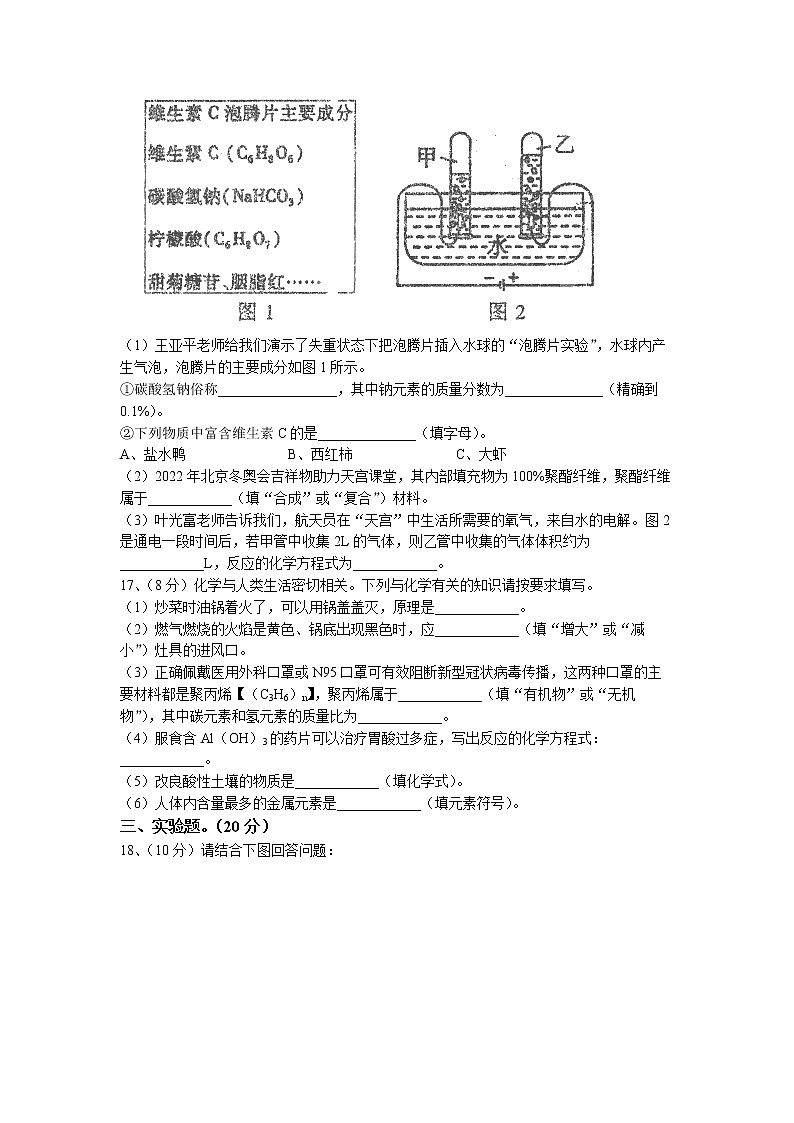 2023年广东省汕头市潮南区中考一模化学试题03
